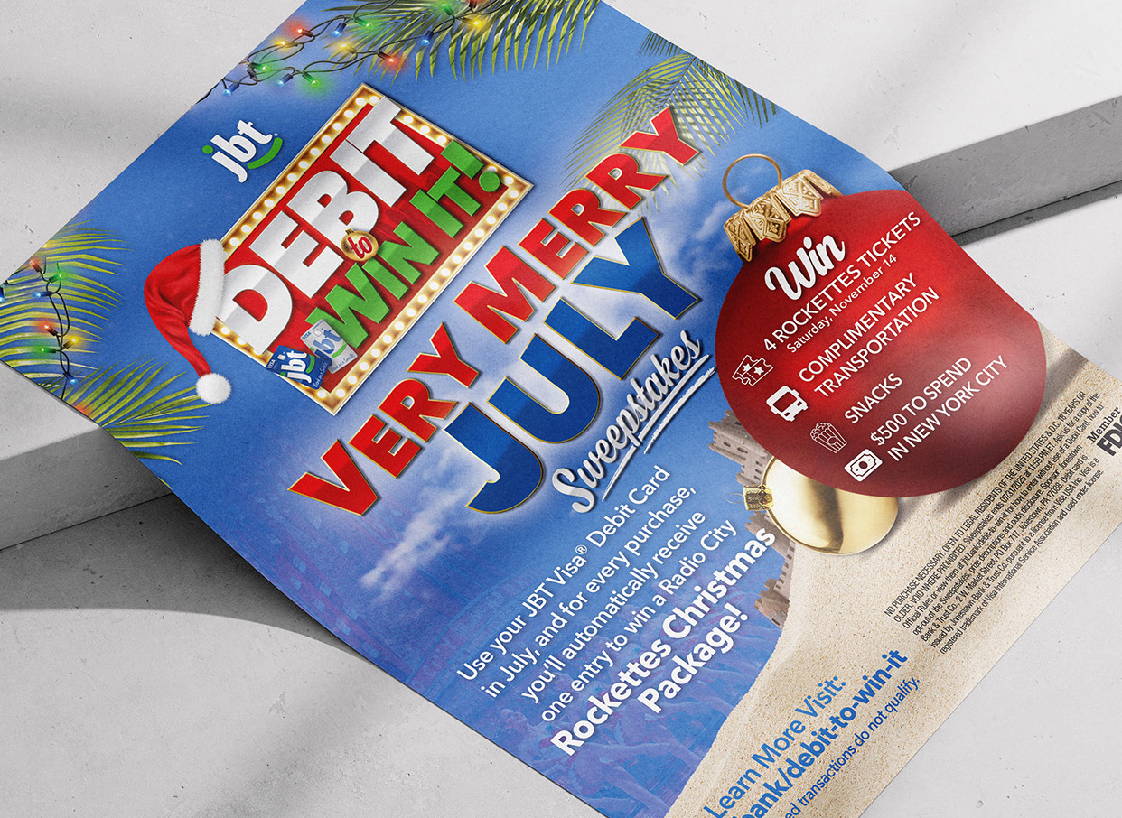 JBT Debit to Win It Sweepstakes